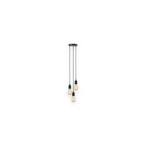 CALLA - 230V E27 Vintage 3 Light Pendant - Matt Black