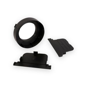 Channel Drain 110mm Low Profile Running Outlet With 2 Stop Ends