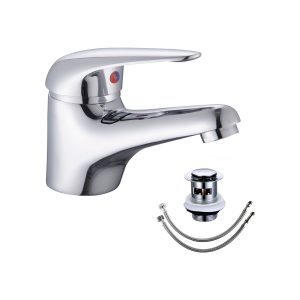 CHELBAS Chelsea Mono Basin Single Lever C/w Click Clack Slotted Ceramic Disc