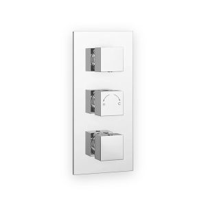 Concealed Shower Thermostatic Valve Square 2 Way
