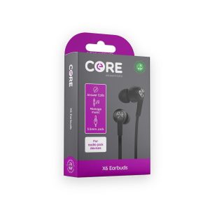 Core X6 Earphones Black