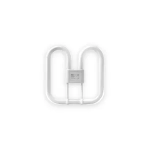 Crompton Lamps CFL 2D 28W GR10q Dimmable 3500K White Frosted 2050lm 4-Pin
