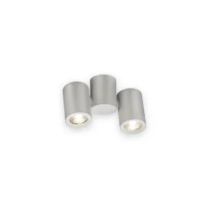 Dee Twin Surface Adjustable Round Spotlight White with illuminated optics