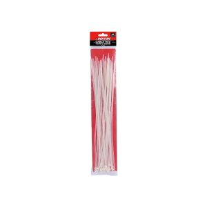 Dekton White Cable Ties 4.8mm X 380mm – Pack of 30