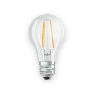 Clear filament GLS LED bulb with E27 screw cap