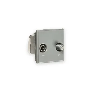Diplexed TV /SAT TV Outlet Module 50 x 50mm - Grey