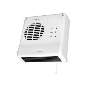 Downflow Bathroom Heater 2kW With Pullcord Switch Operated - Upto 30mins Timer