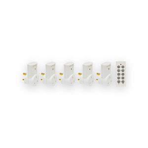 Eagle 5 Way Remote Control Mains Socket Set