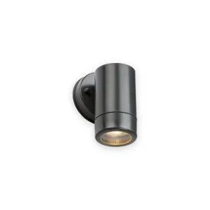 EAMON - 230V IP54 GU10 Polycarbonate Single Wall Light - Anthracite