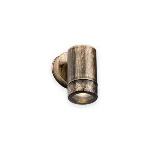 EAMON - 230V IP54 GU10 Polycarbonate Single Wall Light - Brushed Brass