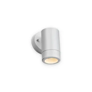 EAMON - 230V IP54 GU10 Polycarbonate Single Wall Light - White