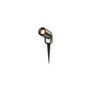 EAMON - 230V IP65 GU10 Polycarbonate Spike light - Brushed Brass