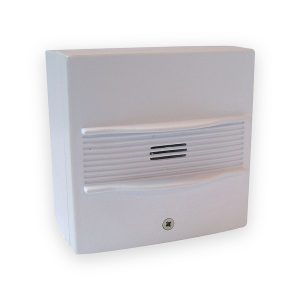 Fike Twinflex white sounder point with horizontal grille and front fixing screw
