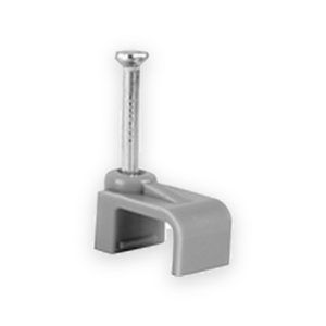 Flat Twin & Earth Cable Clips 1.5mm - Grey