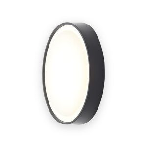 Forum Lighting CZ-31745-BLK Ripon LED Bulkhead (Round, Black, IP65, 270mm)