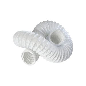 FuseBox 150mm White Flexible PVC Hose 3m