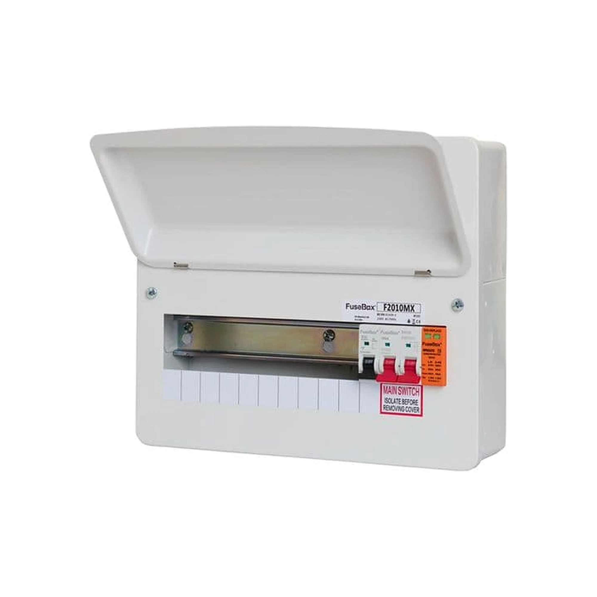 FuseBox F2010MX 10 Way RCBO Consumer Unit + Surge Protection