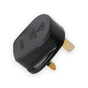 Fused UK Mains Plug 13A Black