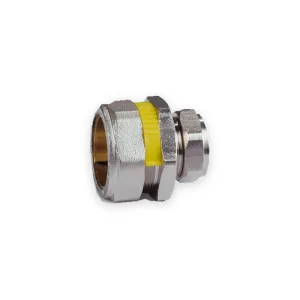 GFS to compression coupling with yellow safety clip