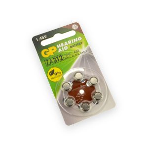 GP Batteries GP Zinc Air Hearing Aid Batteries PR41 Brown – Pack of 6