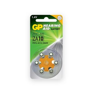 GP Batteries GP Zinc Air Hearing Aid Batteries PR70 Yellow – Pack of 6