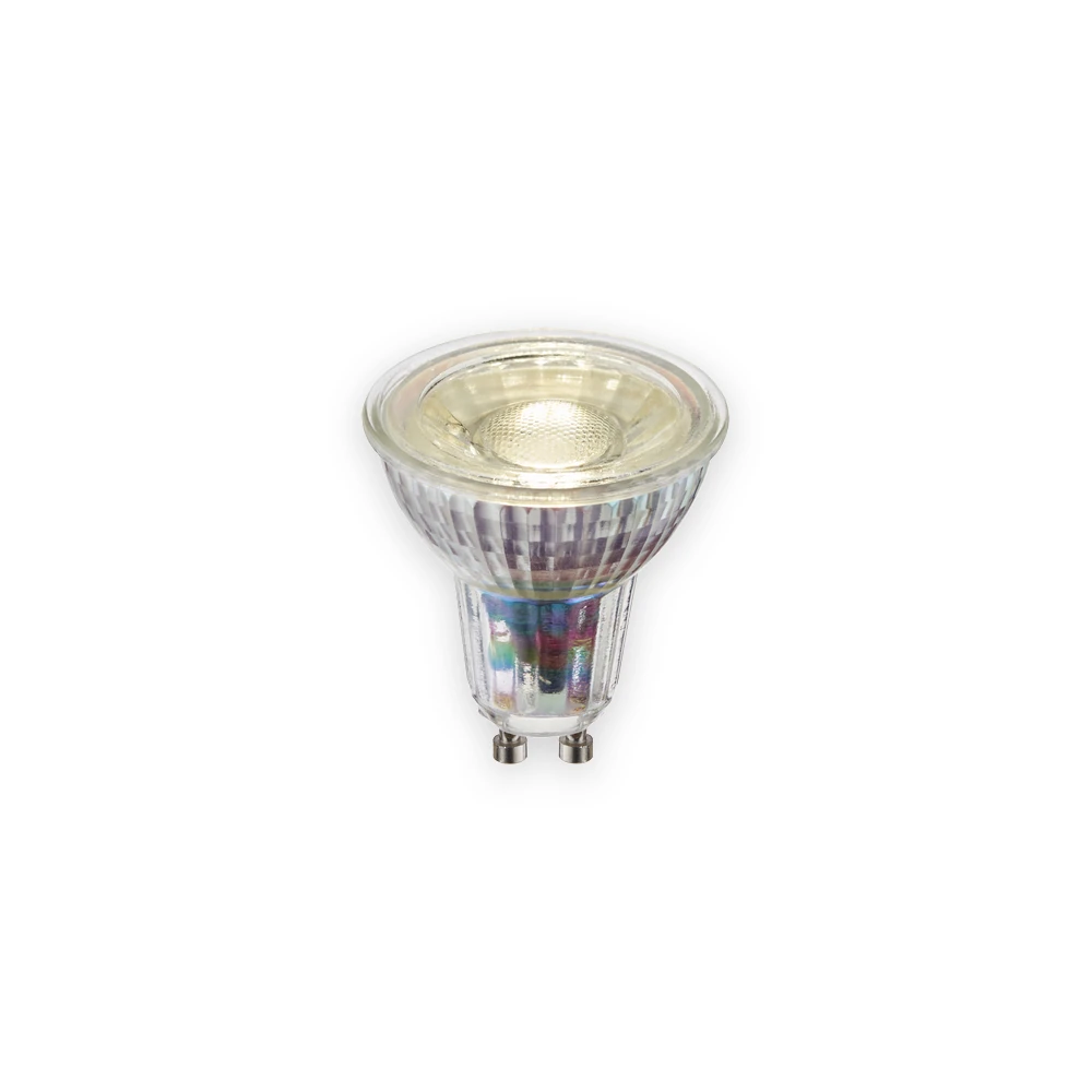 Glass GU10 LED reflector lamp with two contact pins Glass GU10 LED reflector lamp with two contact pins