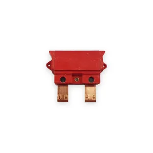 HCS7RF 54365-08 red solid link component with two copper blades and mounting tabs