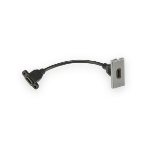 HDMI Outlet Module 25 x 50mm - Grey - NETHDMIGY