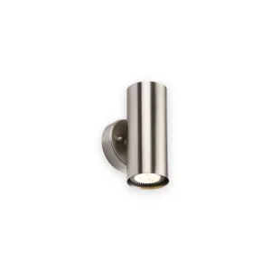 HG 230V 2x35W max. GU10 Stainless Steel Wall Light