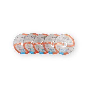 Hilka TFSS11505 pack of five 115mm Turbo Flex stainless steel cutting discs