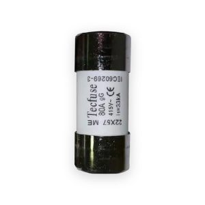Techfuse 80A cylindrical house service fuse link