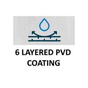 Original six layered PVD coating graphic supplied with INGCO HS500-B shower handle