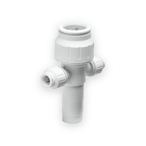 JG Speedfit 2 Port Tee Manifold With Stem 22mm X 10mm