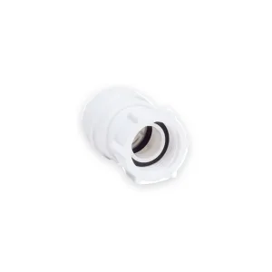 JG Speedfit white female coupler tap connector with sealing washer