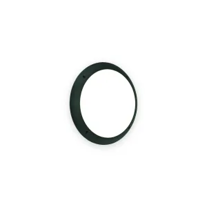 Seran round dark rim LED fitting with white diffuser