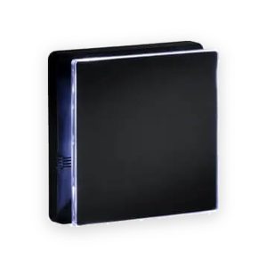 Knightsbridge 100mm LED Backlit Extractor Fan with Overrun Timer - Matt Black