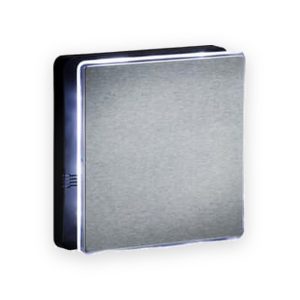 Knightsbridge 100mm LED Backlit Extractor Fan with Overrun Timer - Steel