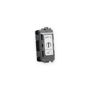 Knightsbridge 10A Fan Isolator Key Switch Module - Polished Chrome (GDM021PC)