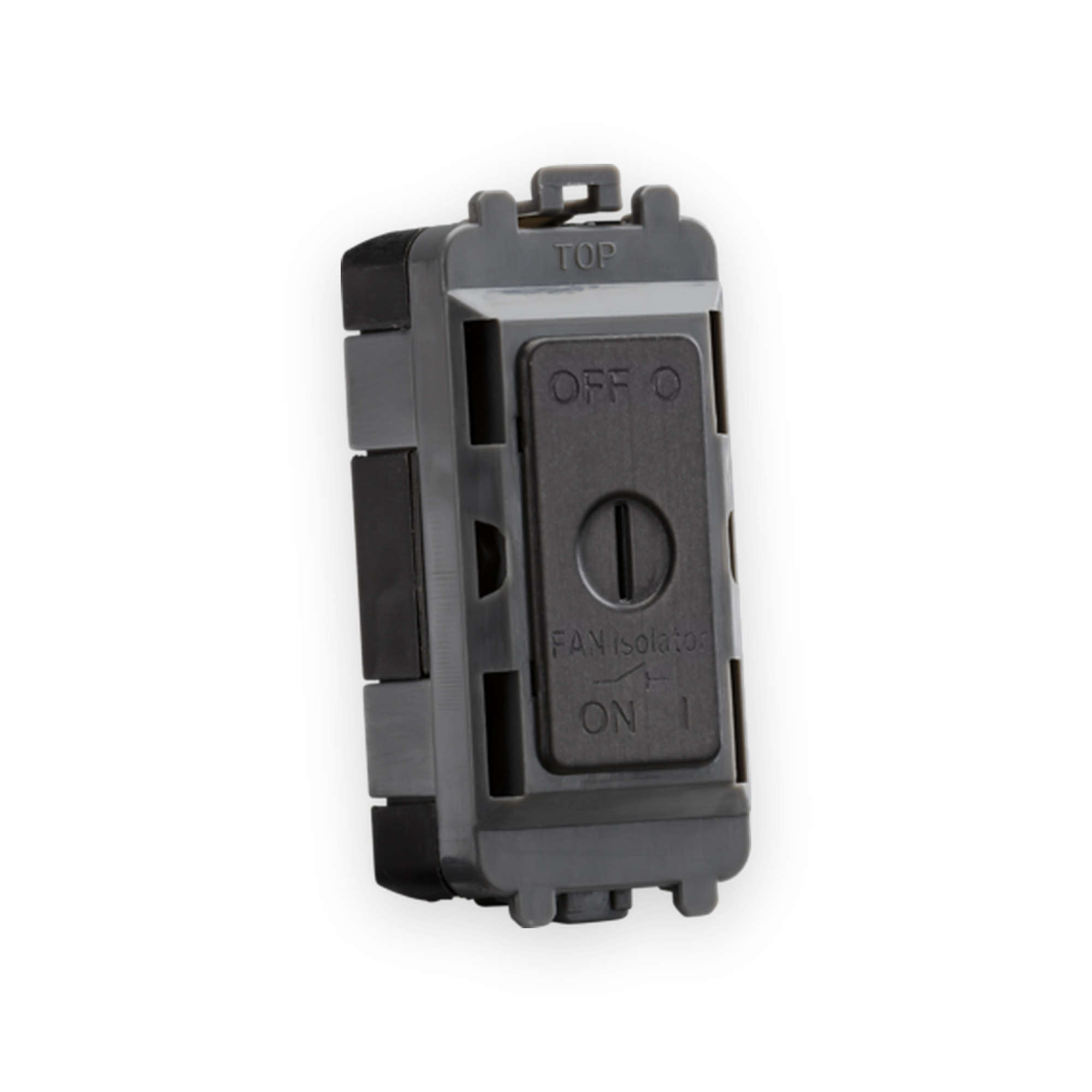 knightsbridge-10a-fan-isolator-key-switch-module-smoked-bronze-gdm021sb Knightsbridge 10A Fan Isolator Key Switch Module - Smoked Bronze