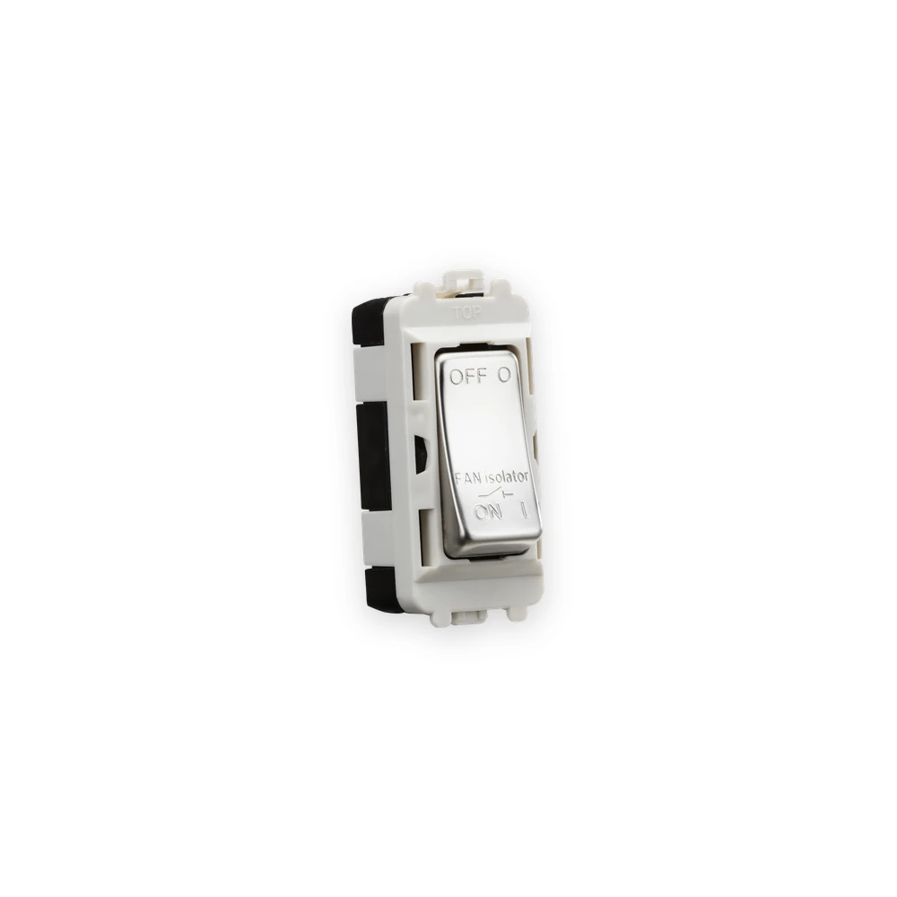 Knightsbridge 10A Fan Isolator Module - Polished Chrome (GDM020PC) Knightsbridge 10A Fan Isolator Module - Polished Chrome (GDM020PC)
