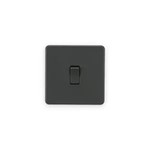 Knightsbridge 10AX 1G 2-Way Switch - Anthracite