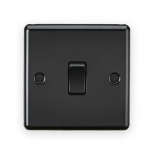 Knightsbridge 10AX 1G 2-Way Switch - Matt Black