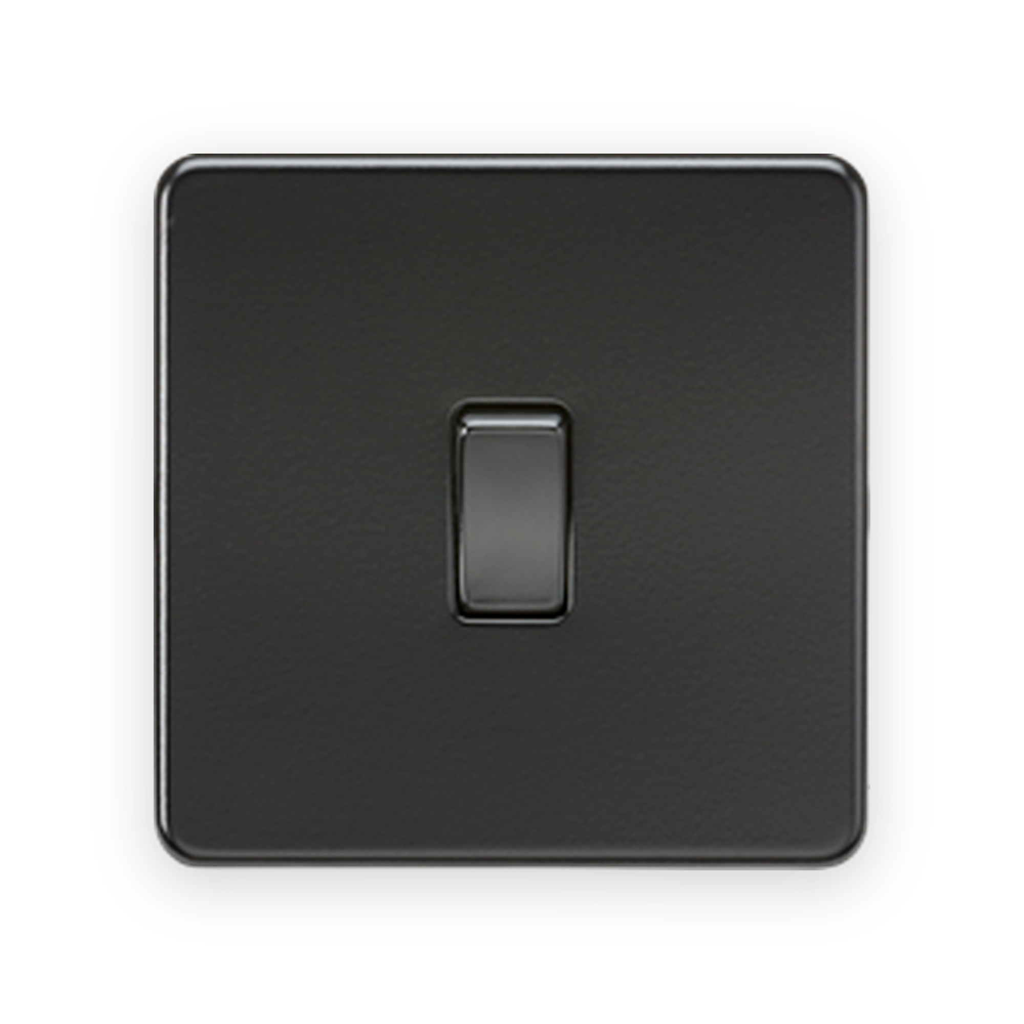 knightsbridge-10ax-1g-2-way-switch-matt-black-with-black-rocker-sf2000mbb Knightsbridge 10AX 1G 2-Way Switch - Matt Black With Black Rocker