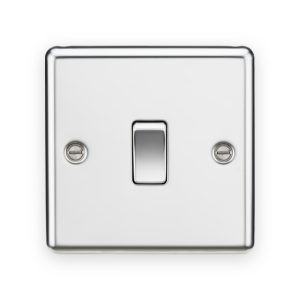Knightsbridge 10AX 1G 2-Way Switch - Polished Chrome