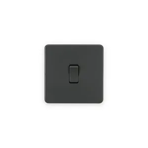 Knightsbridge 10AX 1G Intermediate Switch - Anthracite