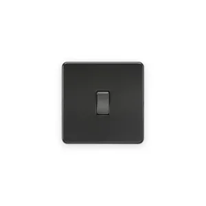 Knightsbridge 10AX 1G Intermediate Switch - Matt Black