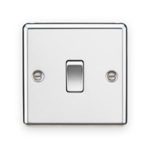 Knightsbridge 10AX 1G Intermediate Switch - Polished Chrome