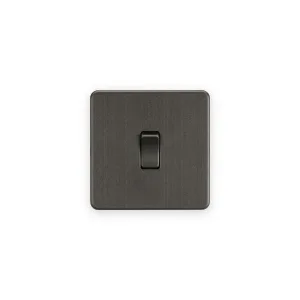 Knightsbridge 10AX 1G Intermediate Switch - Smoked Bronze