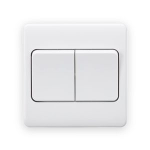 Knightsbridge 10AX 2G 2-Way Wide Rocker Switch