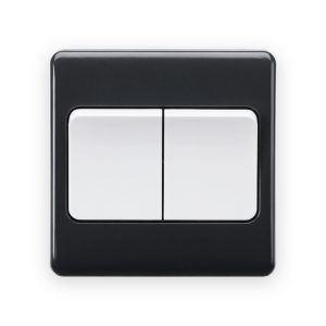 Knightsbridge 10AX 2G 2-Way Wide Rocker Switch [Part M Compliant]